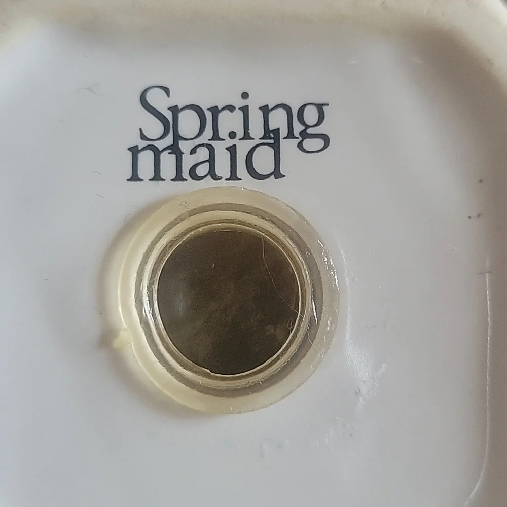 Vtg Toothbrush Holder Spring Maid Palm Breeze